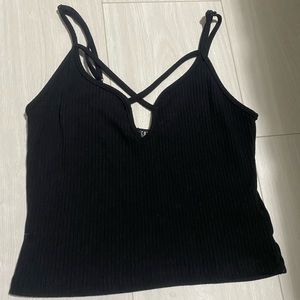Cotton On Black Crop Top